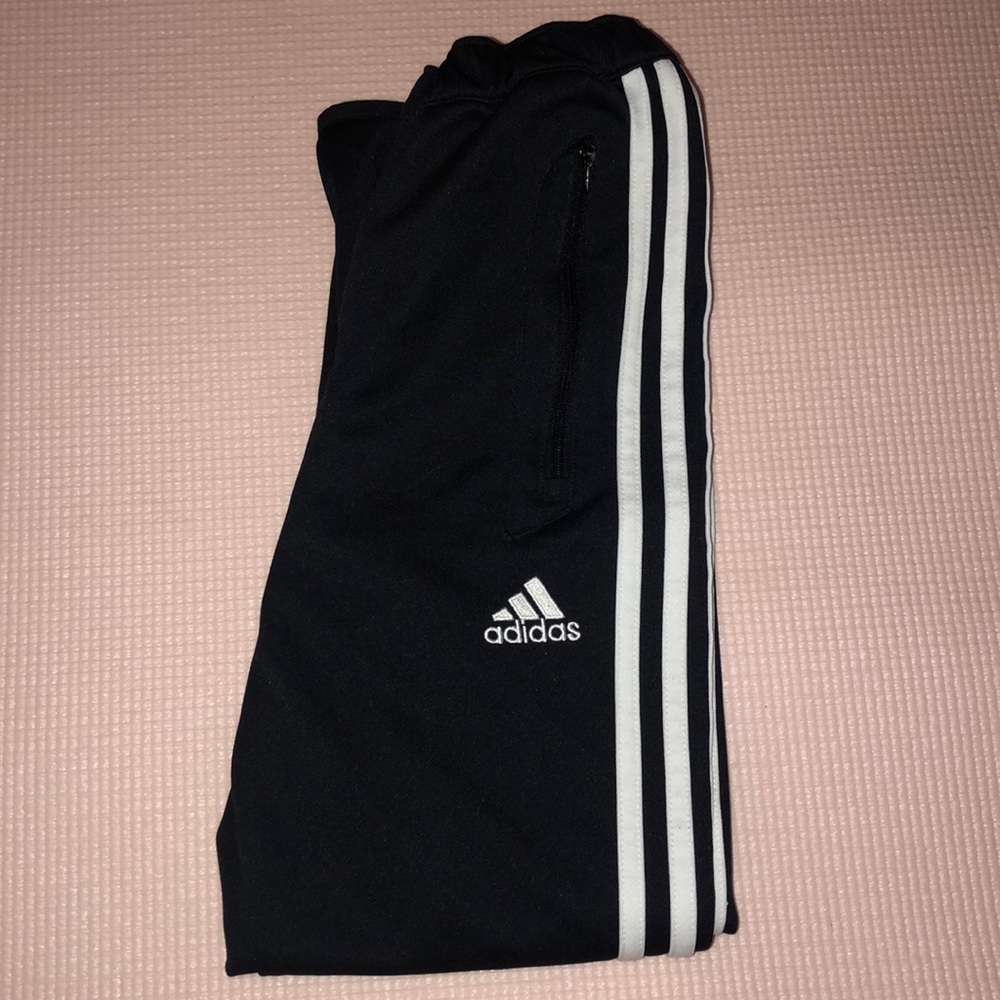 Black adidas joggers
